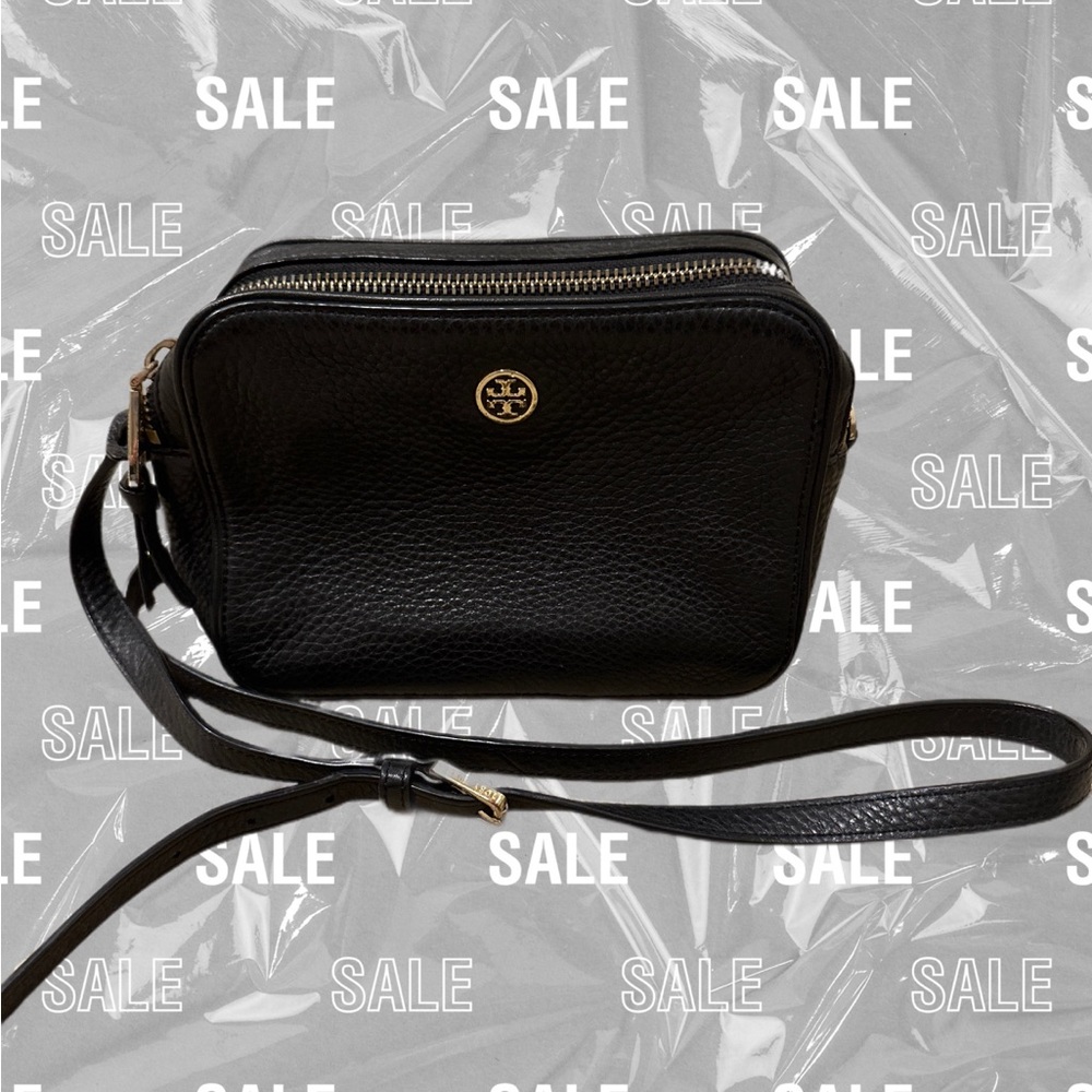VINTAGE TORY BURCH ROBINSON PEBBLED SHOULDER CROSSBODY HANDBAG